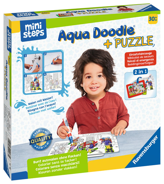Aqua Doodle® Puzzle: Einsatzfahrzeuge - Ravensburger Vanellas Spielewelt