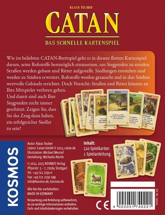 CATAN - Das schnelle Kartenspiel Vanellas Spielewelt