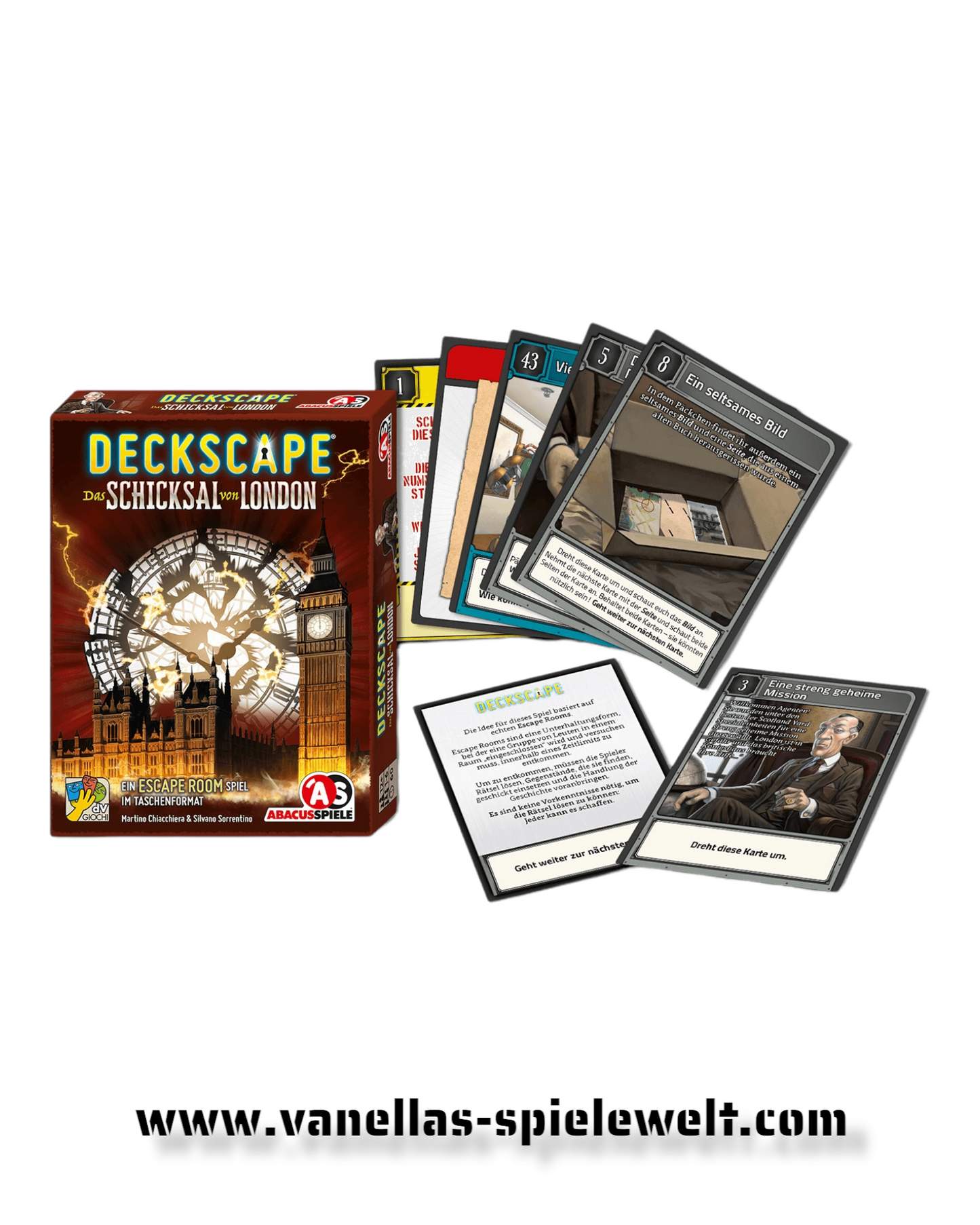 Deckscape Spiele (verschiedene Versionen) Vanellas Spielewelt