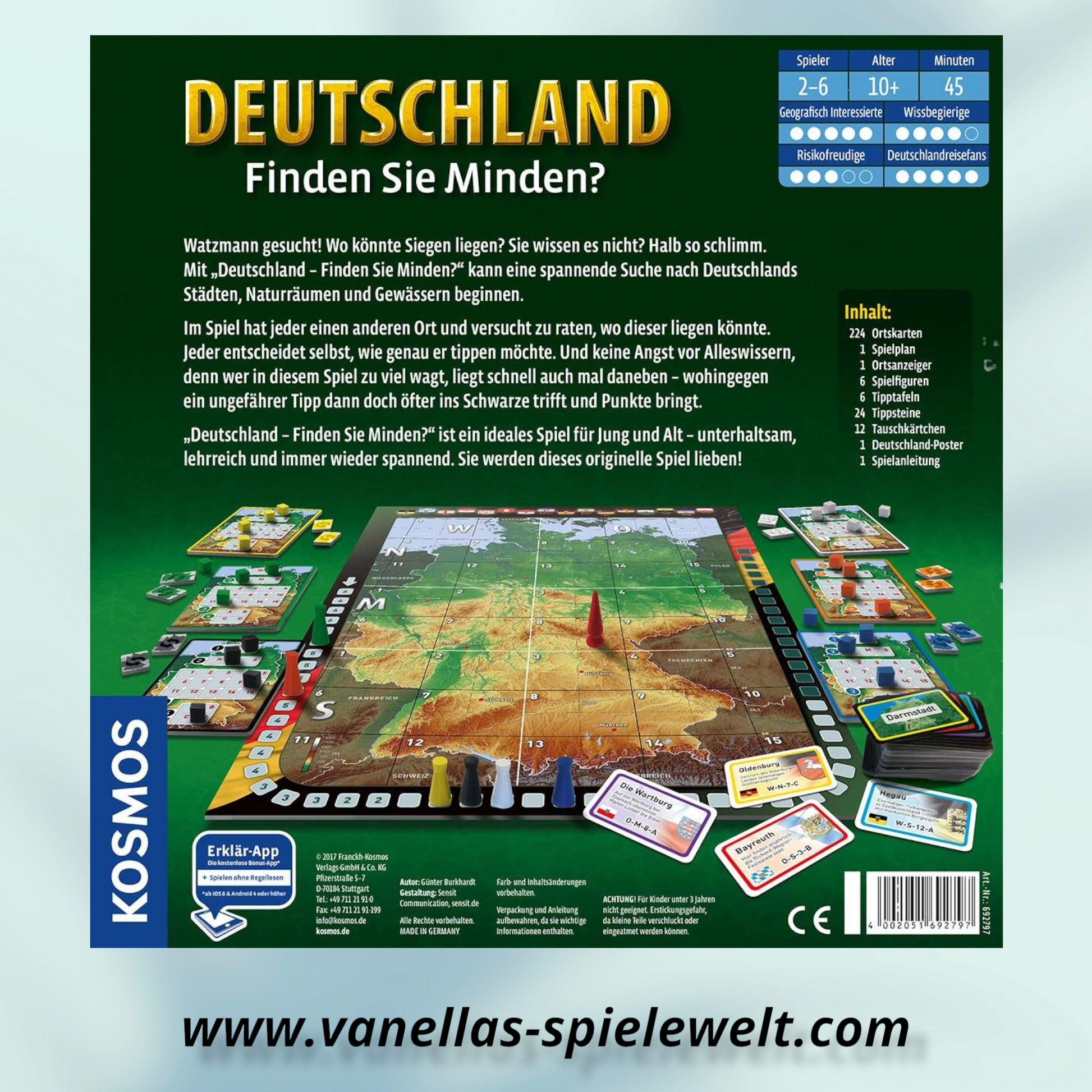 Deutschland
Finden Sie Minden? - Kosmos Vanellas Spielewelt