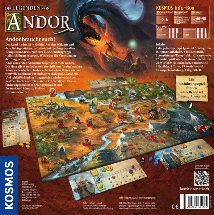 Die Legenden von Andor Vanellas Spielewelt