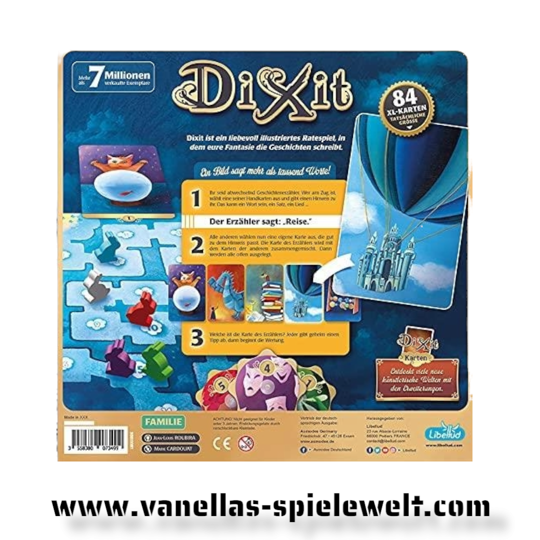 Dixit (Neues Design) Gesellschaftsspiel Vanellas Spielewelt