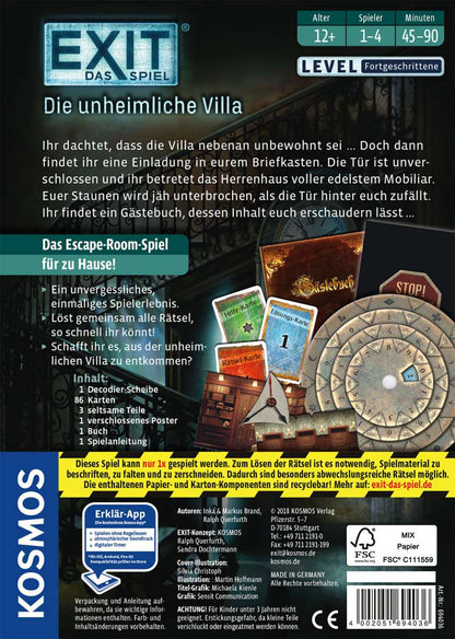 EXIT® - Das Spiel: Die unheimliche Villa
Level: Fortgeschrittene Vanellas Spielewelt