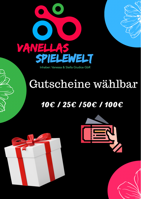 Geschenkgutscheine Vanellas Spielewelt