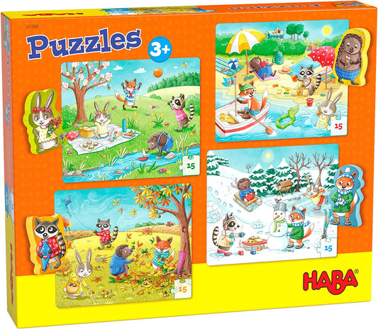 HABA - Puzzles Jahreszeiten Vanellas Spielewelt