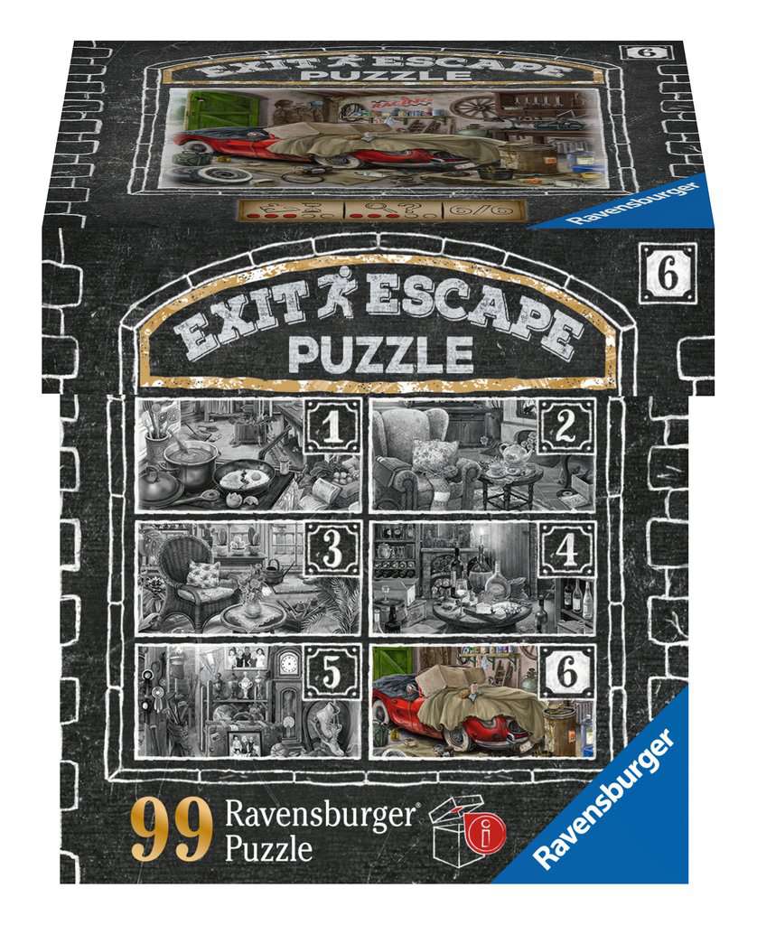 Verschiedene Exit Escape Puzzle 99 Teile - Ravensburger