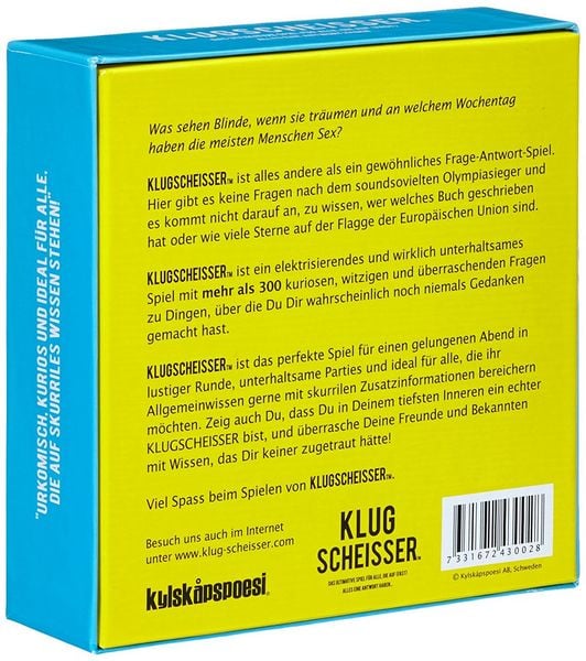 Klug Scheisser - lustiges Gesellschaftsspiel Vanellas Spielewelt