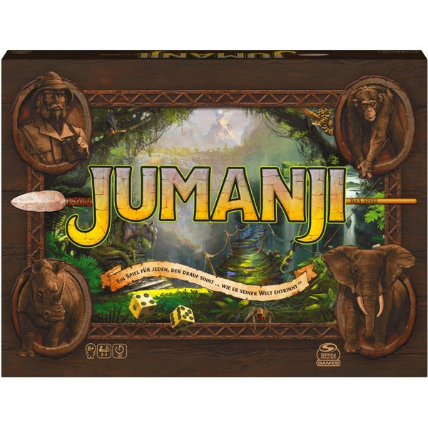 Spin Master Jumanji - deutsche Neuauflage, Brettspiel
(das actiongeladene Familienspiel für 2–4 mutige Abenteurer ab 8 Jahren)