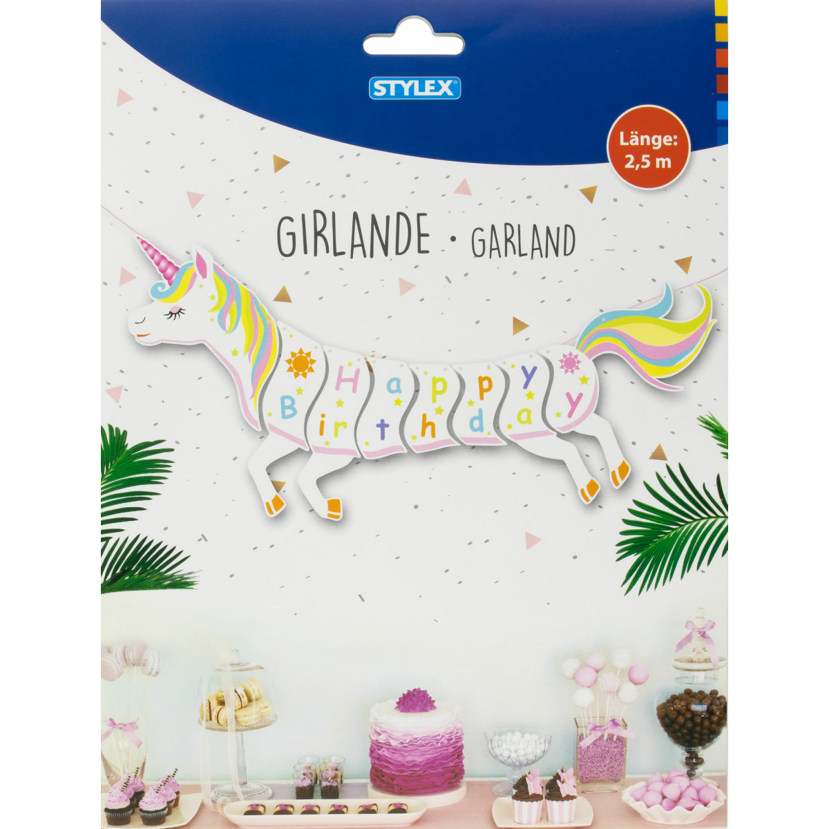 Stylex Buchstabenkette Girlande "Happy Birthday" Vanellas Spielewelt
