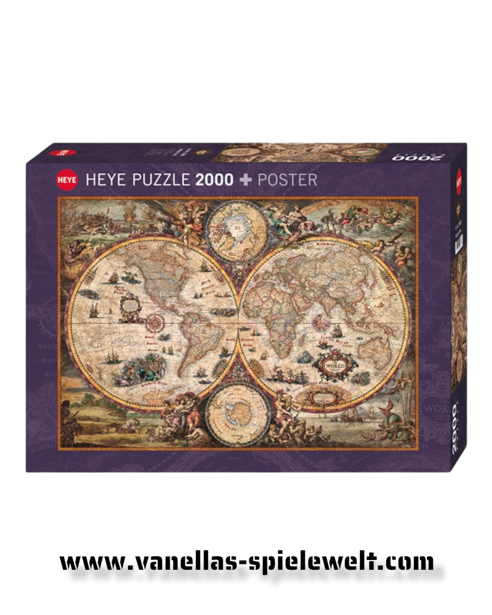 Vintage World
Map Art

- Heye Puzzle + Poster Vanellas Spielewelt