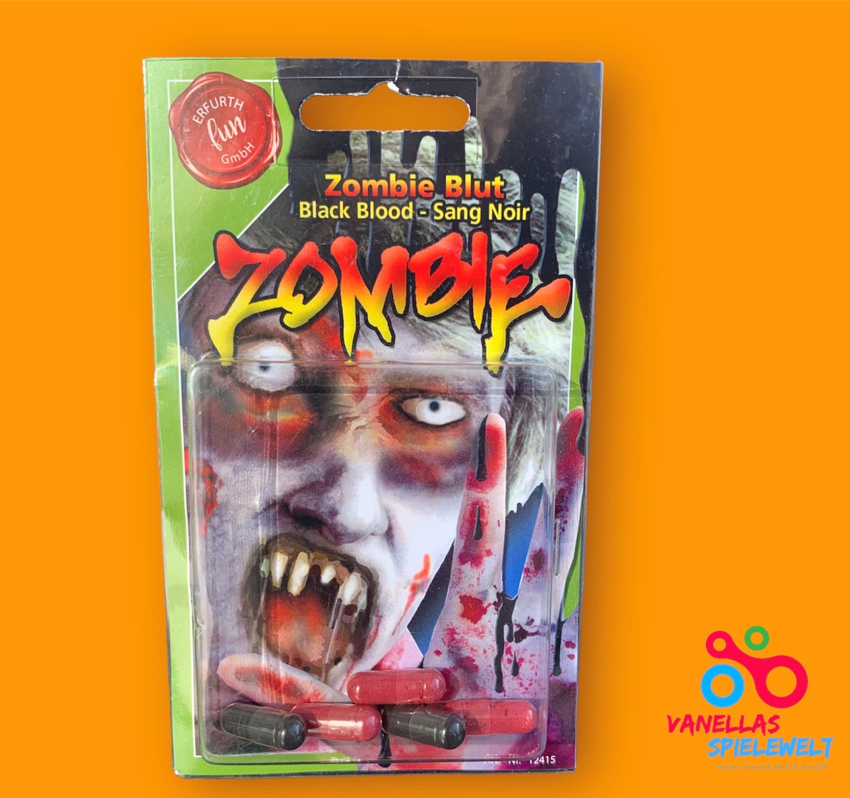 Zombieblut Kunstblut ROT -Halloween Vanellas Spielewelt